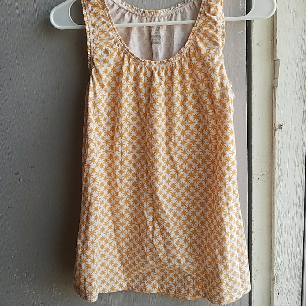 Merona Orange Star Pattern Tank Top